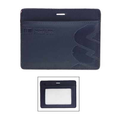 Leather metal name card case - STANDARD CHARTERED